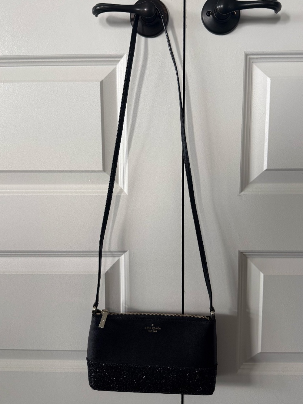 Kate Spade Black Sparkle Purse